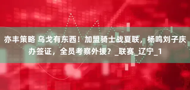 亦丰策略 乌戈有东西！加盟骑士战夏联，杨鸣刘子庆办签证，全员考察外援？_联赛_辽宁_1