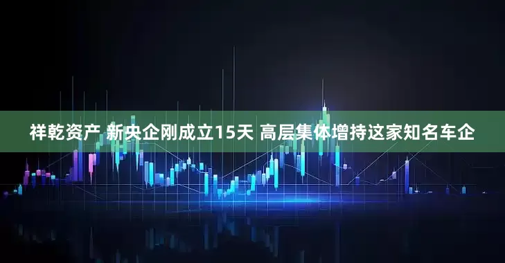 祥乾资产 新央企刚成立15天 高层集体增持这家知名车企