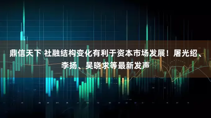 鼎信天下 社融结构变化有利于资本市场发展！屠光绍、李扬、吴晓求等最新发声